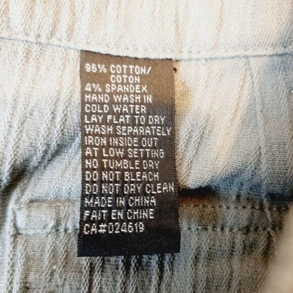 ORLY Mini Casual Skirt Grey / Sage Green Sz 14 - Picture 11 of 11